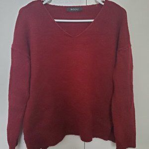 Burgundy sweater medium